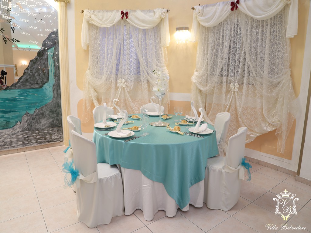 La sala ricevimenti per matrimoni Villa Belvedere a Palermo