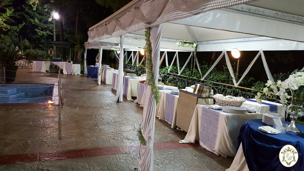 Gli ambient esterni della sala ricevimenti per matrimoni Villa Belvedere