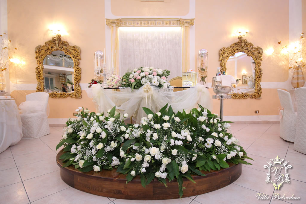 I tovagliati ed i tavoli Villa Belvedere, sala matrimoni e ricevimenti a Ciminna, Palermo