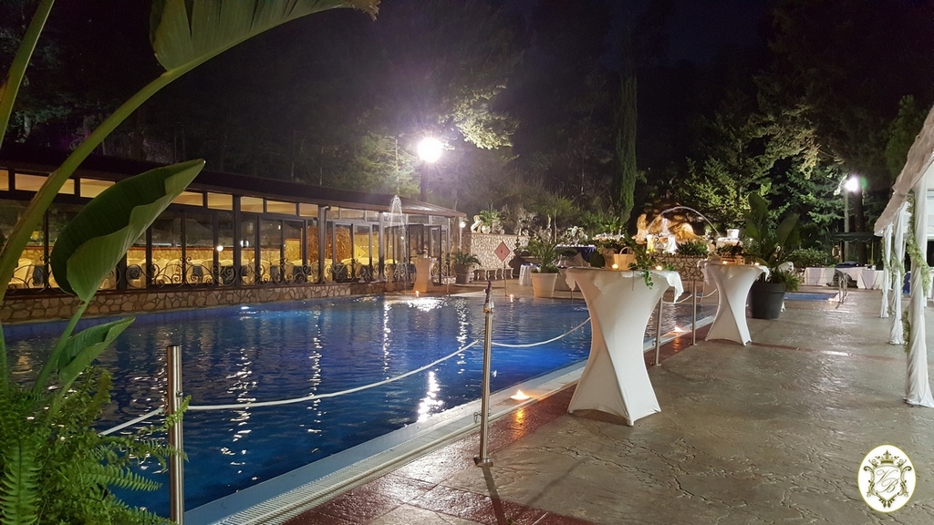 Gli ambienti esterni di Villa Belvedere, sala ricevimenti per matrimonia a Ciminna, Palermo