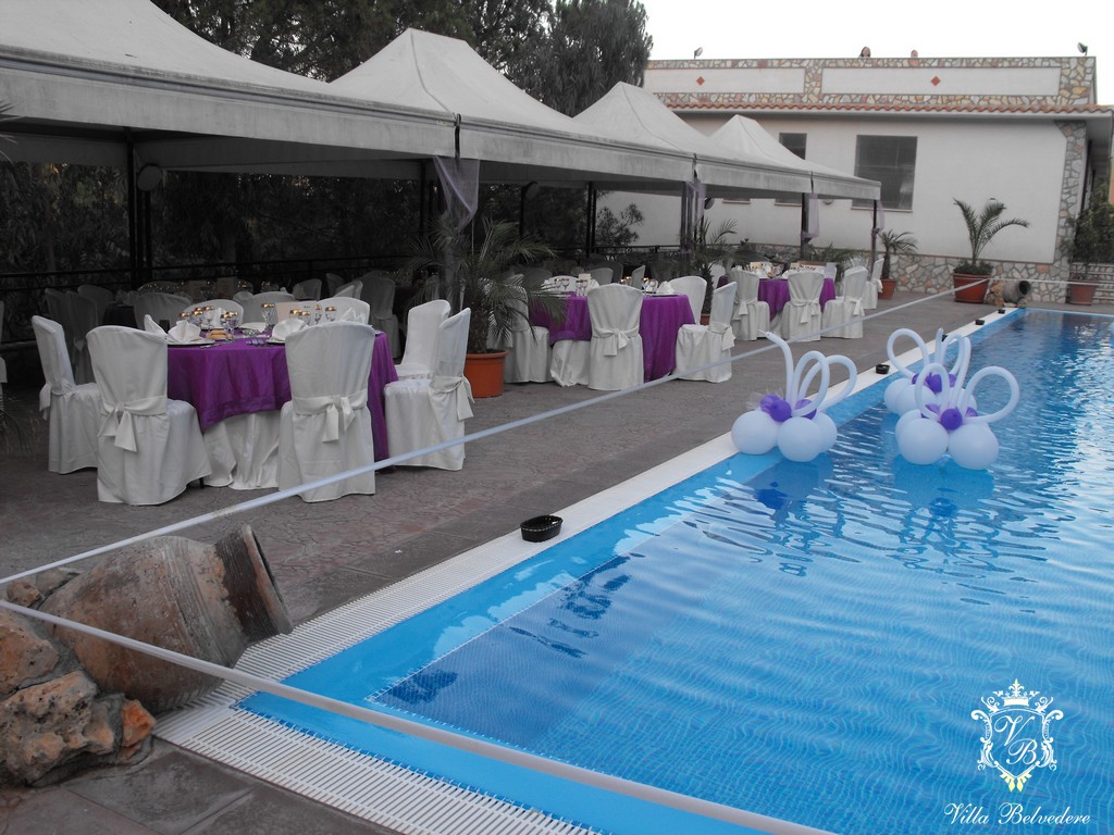 Gli ambienti esterni di Villa Belvedere, sala ricevimenti per matrimonia a Ciminna, Palermo