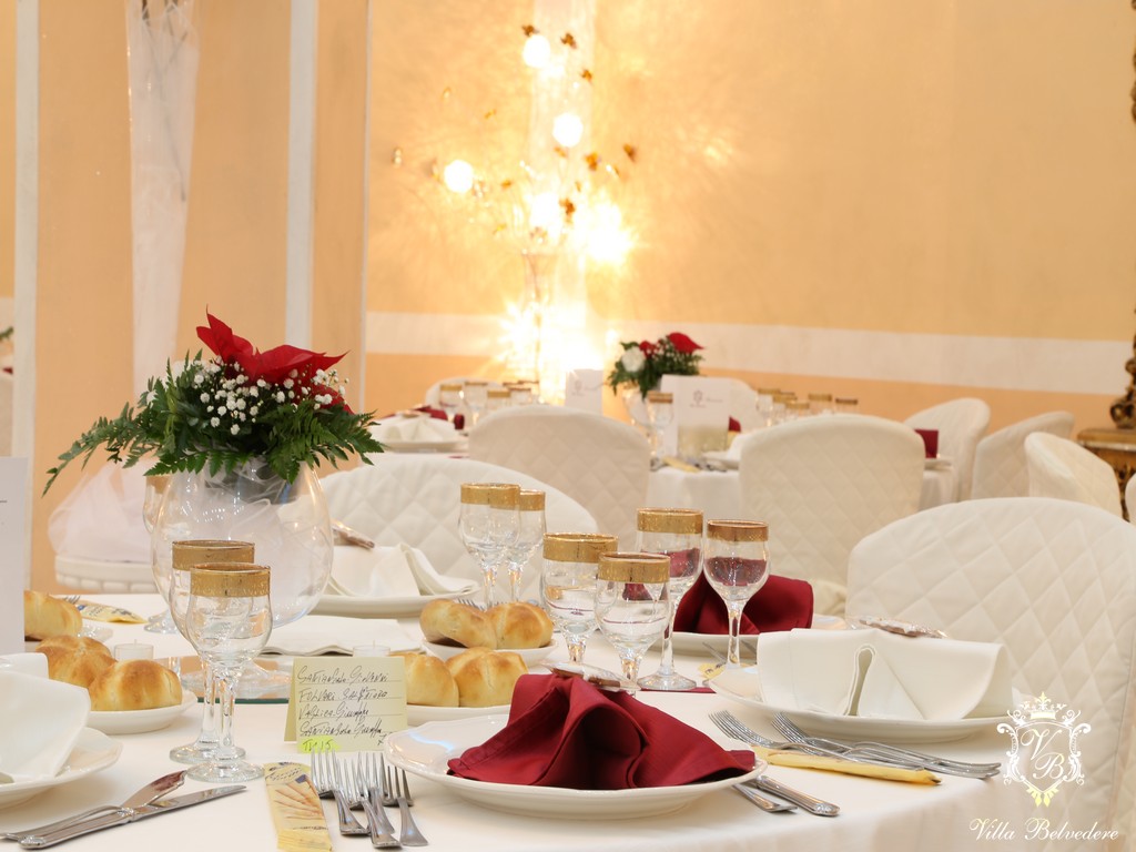 La sala ricevimenti per matrimoni Villa Belvedere a Palermo