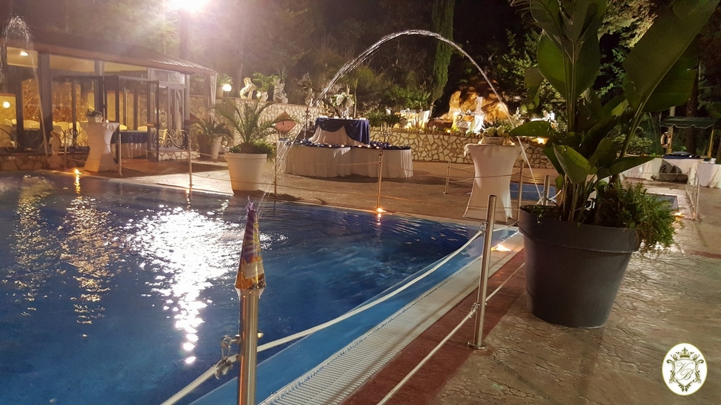 Gli ambienti esterni di Villa Belvedere, sala ricevimenti per matrimonia a Ciminna, Palermo